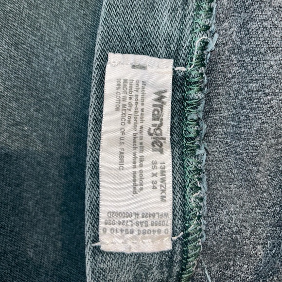 Wranger vintage hunter green jeans - Picture 2 of 3